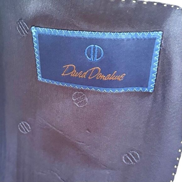 David Donahue CONNOR Check 2 Button Blazer. 42R - Picture 7 of 11
